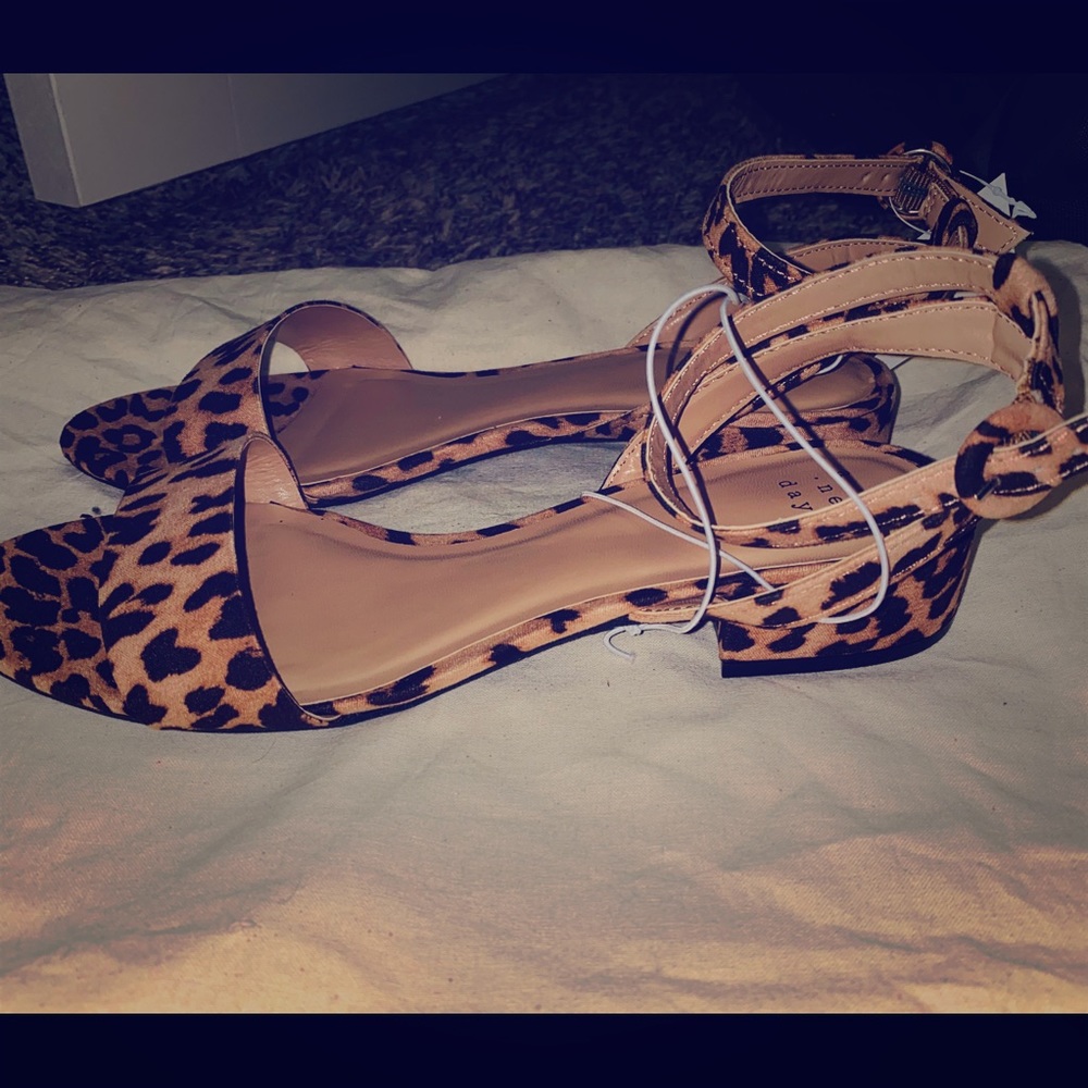 Cheetah print flats